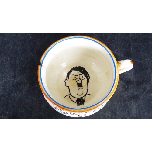 403 - Miniature Ashtray Adolf Hitler Themed by Fieldings a/f