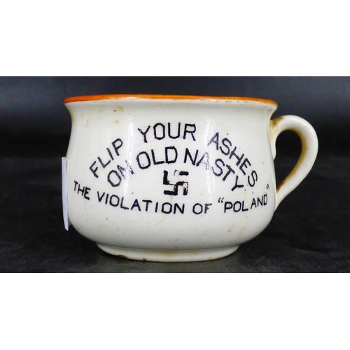 403 - Miniature Ashtray Adolf Hitler Themed by Fieldings a/f