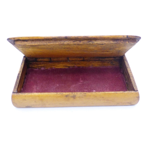 426 - Edwardian Mother of Pearl Inlaid Wooden Snuff Box