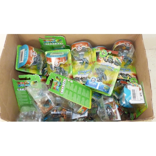 632 - Large Quantity of Skylanders Figures in Original Packets including Freeze Blade, Doom Stone, and Spy... 