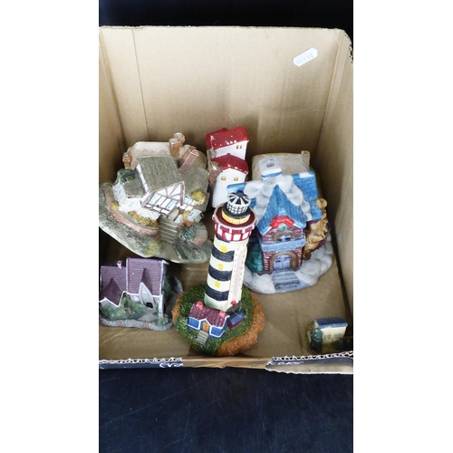 641 - Two Boxes of House ornaments