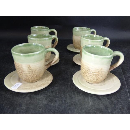 68 - Mt. Pinatubo Ash Glaze Demitasse Cups Set (6)