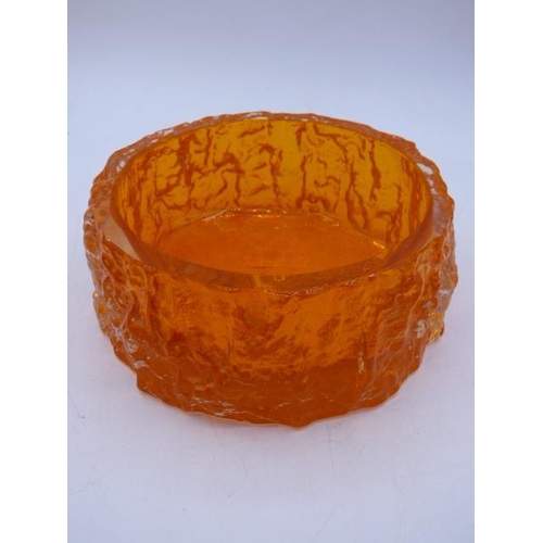 394 - Whitefriars Tangerine Bark Bowl (5