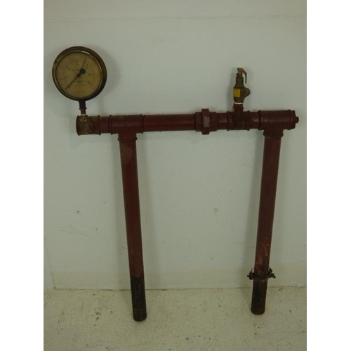 544 - Pressure valve gauge for a Victorian Steam boiler with Release Valve