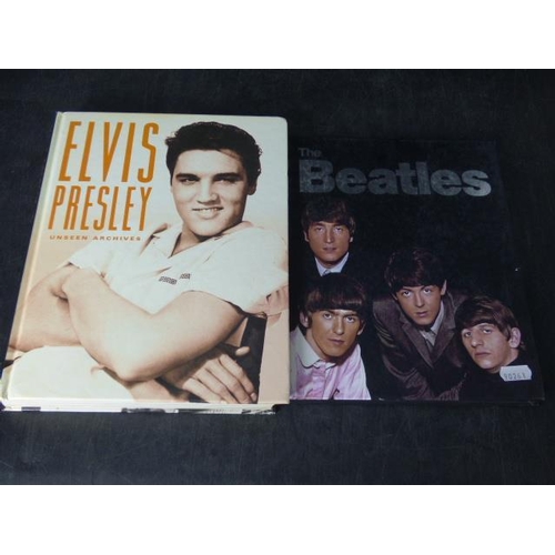 608 - Two Hard Backed Books including Elvis Presley (Unseen Archives) and The Beatles