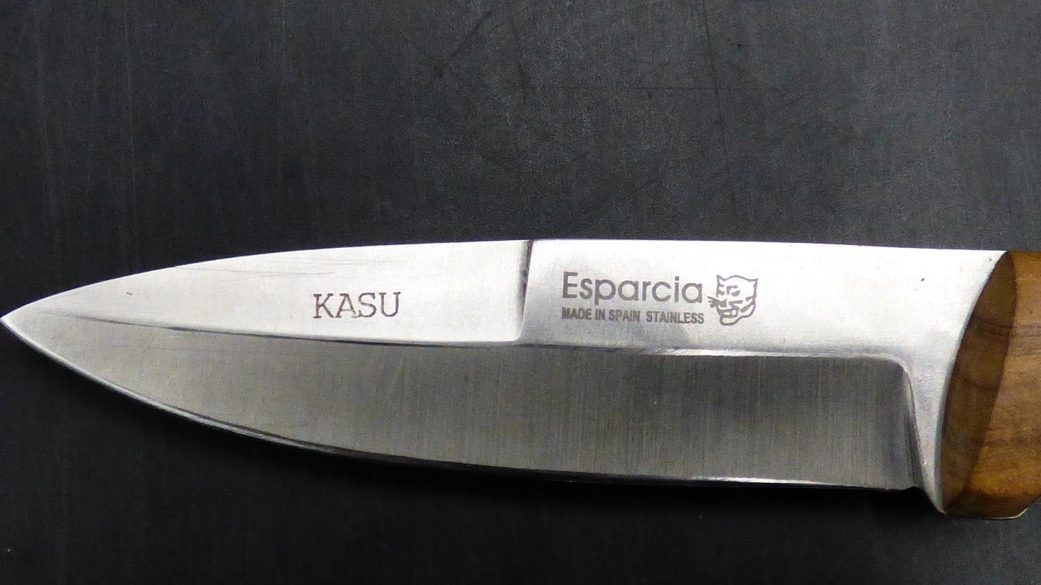 Esparcia KASU Knife in sheath