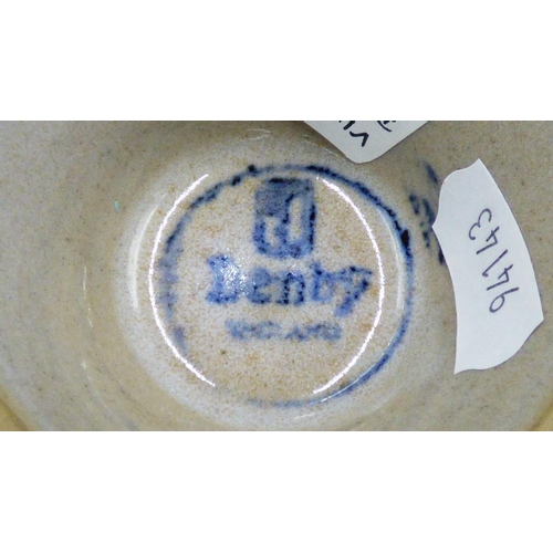 130 - Matching Denby Lamp, Vase and Bowl