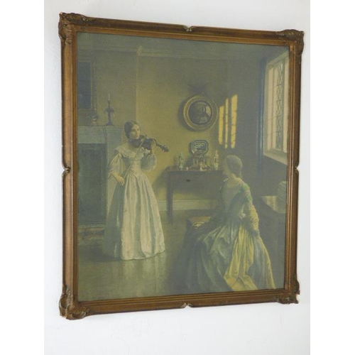133 - Framed and Glazed Vintage scene Entitled 