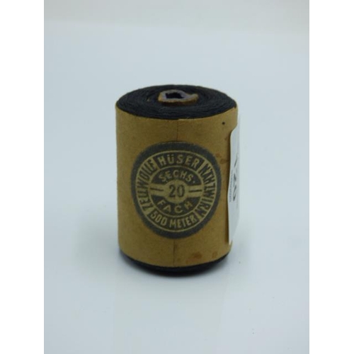 120 - German SS cotton reel with labels