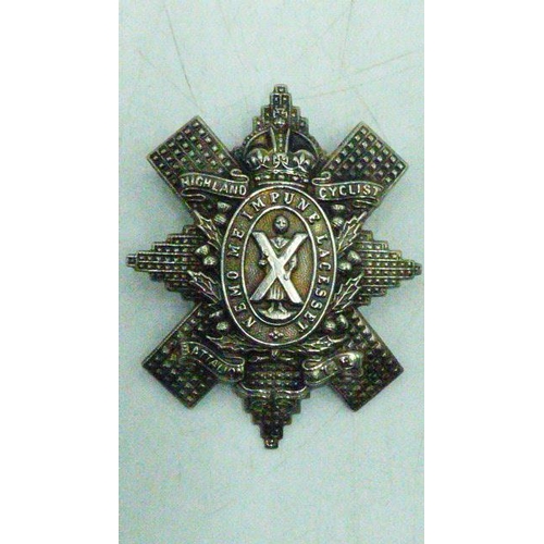 66 - Glengarry Cap badge for the Highland cyclist Battallion