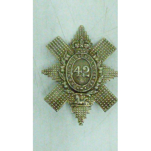 67 - Glengarry cap badge for the 42nd Regiment The Royal Highlanders The Black Watch