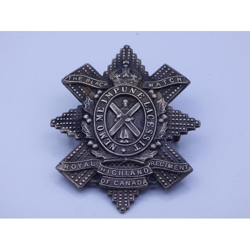 65 - Glengarry cap badge for the Royal Highland Regiment of Canada The Black Watch.