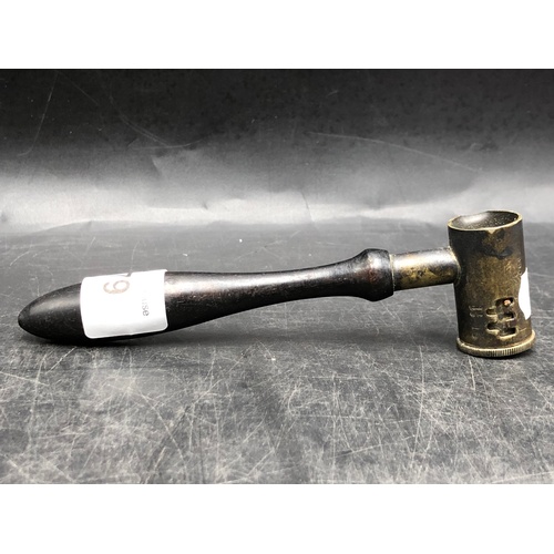 179 - Shot Powder Measure with Adjustable Tool with Wooden Handle