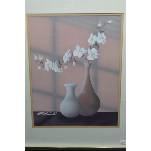 593 - Framed Print Depicting Flowers in Vase