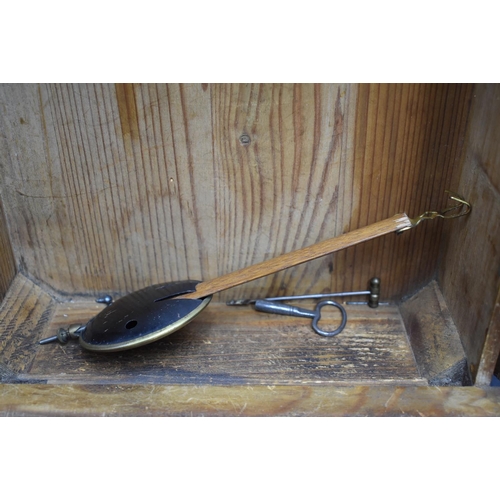 24 - Two Vintage Clocks to include Mantle and Wall Clock both Keys and a Pendulum