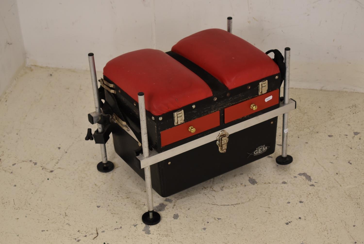 Little Gem Fishing Tackle Seat Box with Contents