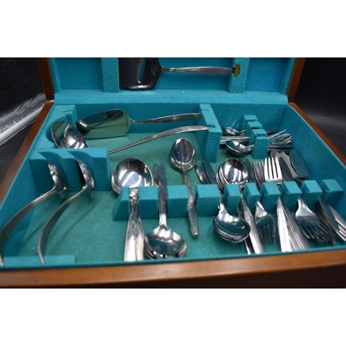 88 - Amefa Cutlery Stainless Steel Cutlery Set in Wooden case