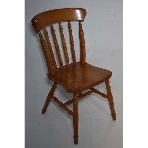 120 - Set of 4 Country Kitchen Style Pine Chair's