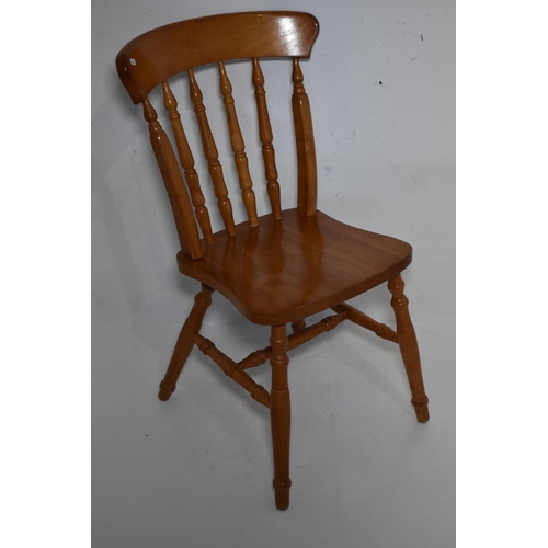 120 - Set of 4 Country Kitchen Style Pine Chair's