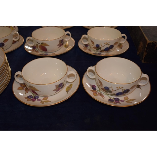 143 - Eighty Two Piece Royal Worcester Fine Porcelain 