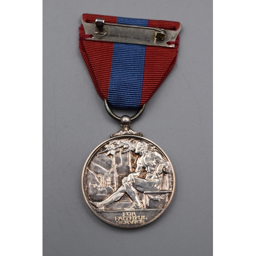 48 - Imperial Service Medal awarded to Clifford Chapman Dickinson Complete with Case and Ribbons