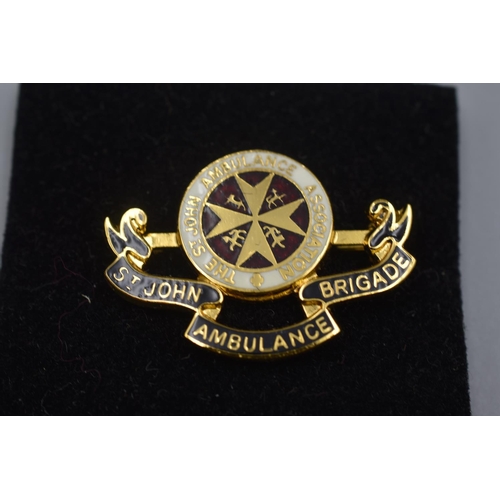 52 - Limited Edition St John Ambulance Brigade Centenary Badge in Presentation Case