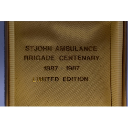 52 - Limited Edition St John Ambulance Brigade Centenary Badge in Presentation Case