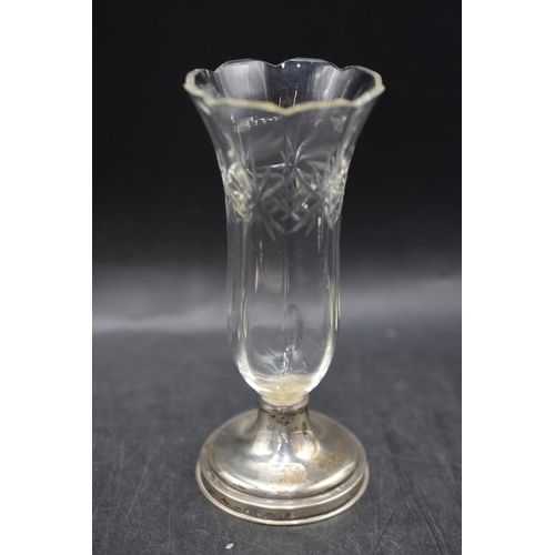 60 - Selection of Mixed Glassware including 3 Georgian Twisted Stem Wine Glasses, Hallmarked Silver and G... 