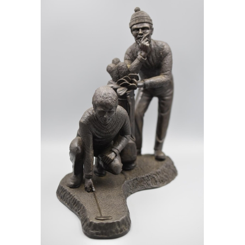 73 - Resin figure depicting Golfer entitled 