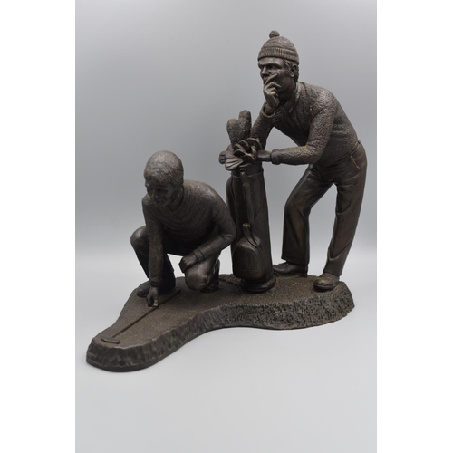 73 - Resin figure depicting Golfer entitled 