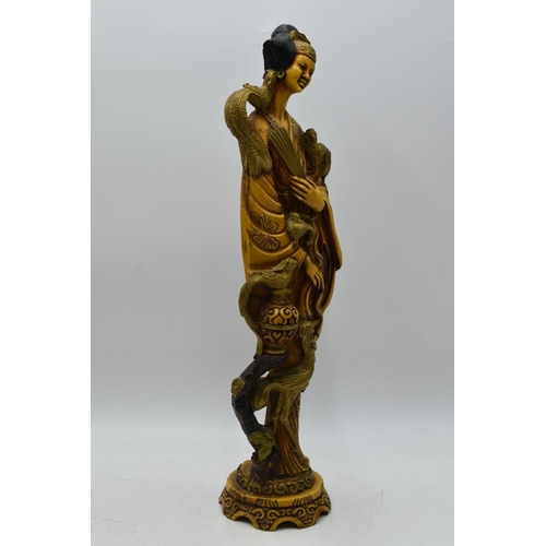 96 - Pair of Oriental resin Figures Approx. 50cm