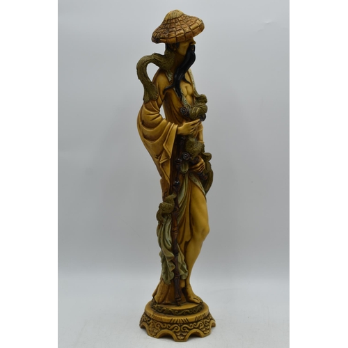 96 - Pair of Oriental resin Figures Approx. 50cm