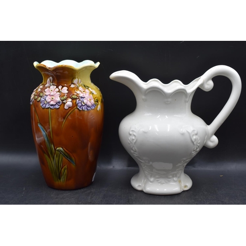 122 - Mixed Selection to include Jugs, Ginger jar and Vase