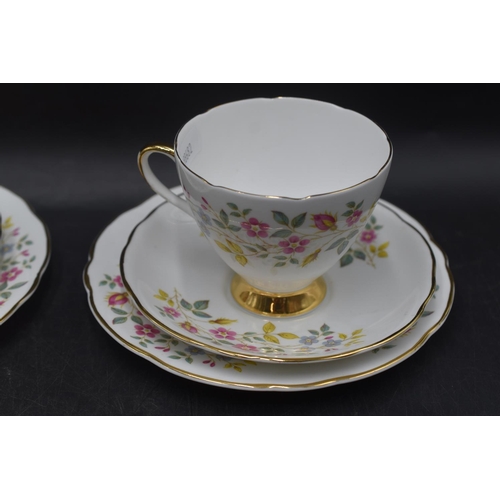 140 - Seventeen Piece Gladstone Fine Bone China Tea Set 