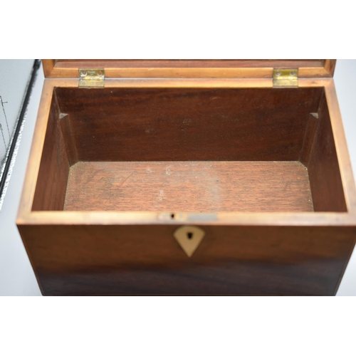 150 - Wooden Storage Chest with Ivory Inlay and Metal Ball Feet (10