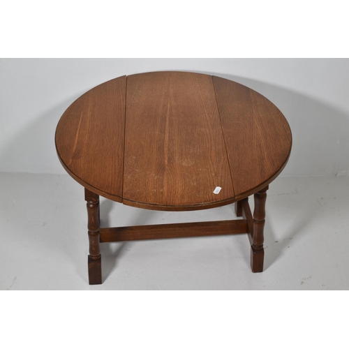 161 - Small Vintage Swivel Topped Drop Leaf Table approx. 17