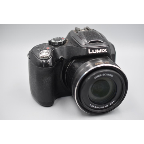 185 - Panasonic DMC - FZ72 Digital Camera complete with 2 Batterys, Charger and Original Box