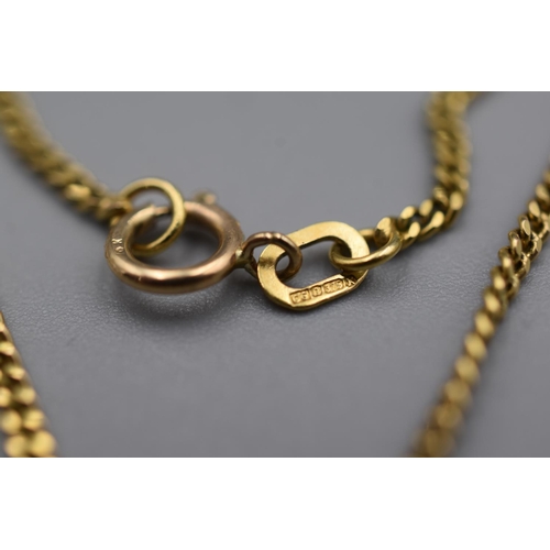 25 - Gold 375 Nan Pendant Necklace Complete with Presentation Box