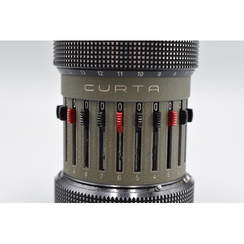 143 - Curta Type II Calculator in Original Case marked Made in Liechtenstein by Contina Ltd Mauren on the ... 