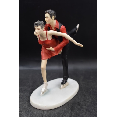 165 - Two Figures to include Ice Dance and Clown ( Tallest 9