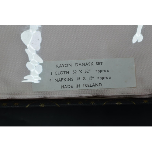 226 - Raypon Damask Set to include Cloth and 4 Napkins in box