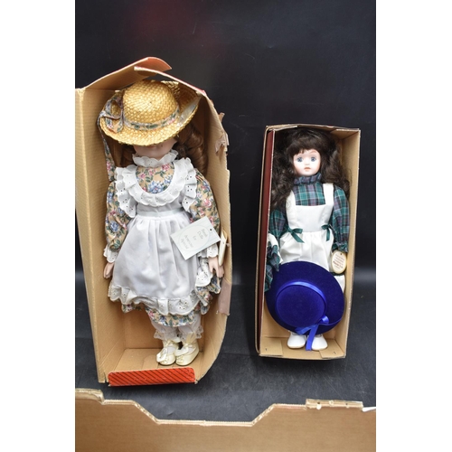 603 - Mixed House Clearance Box Includes Collectable Dolls, a Vontage Worm Ridden Radio (a/f) and Other