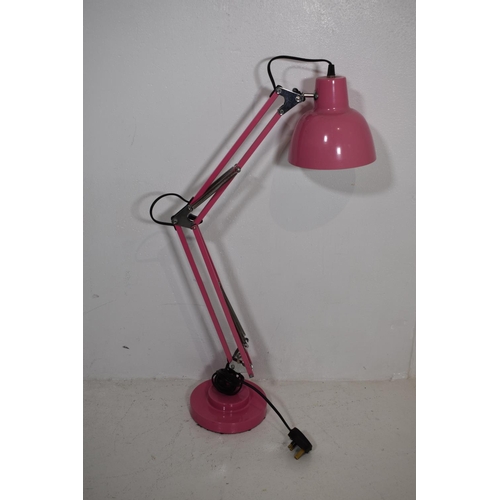 pink anglepoise lamp