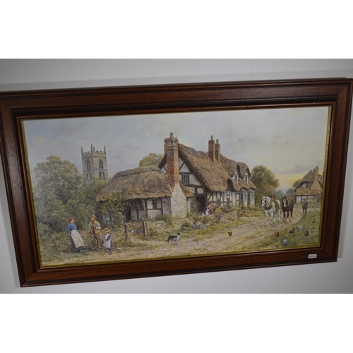 217 - J L Chapman Framed and Glazed Print entitled Shakespeares England (34