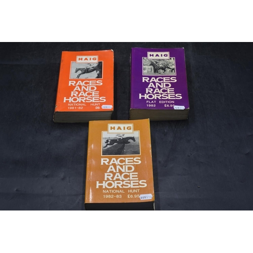 308 - Three Haig Racehorse Books Dated from 1982