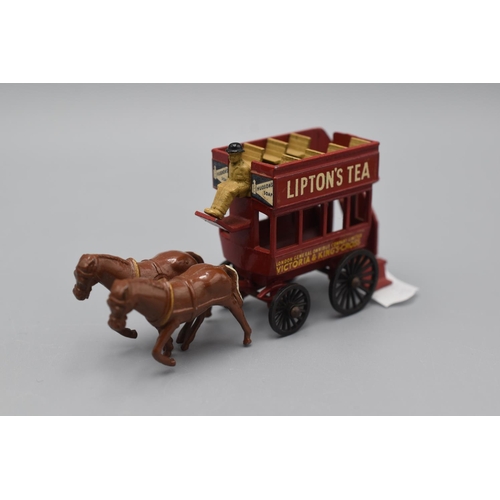 463 - Lesney Die-Cast No 12 Lipton's Tea Horse Drawn Carriage and Lesney No 4 Fire Truck