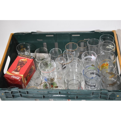 661 - Selection of Branded Glasses to include Coke, Warsteiner, Guiness and More