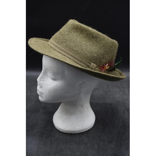 206 - The Mans Shop Cork (Size 71/8) All Pure Fur Fedora