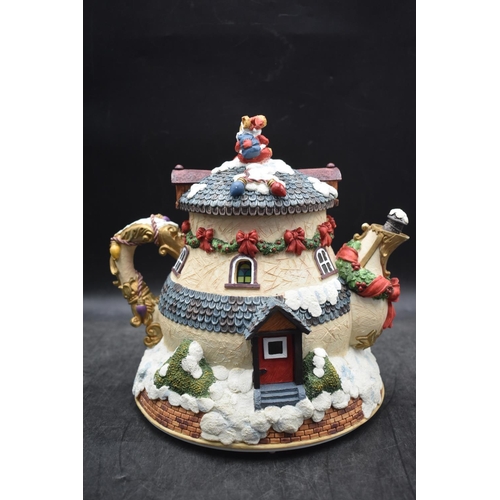 233 - Christmas Musical Tea Pot