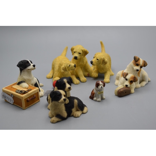 148 - 5 x Puppy Ornaments including 3 x Sherratt & Simpson collectibles (59082 / 55161 and undefined Borde... 